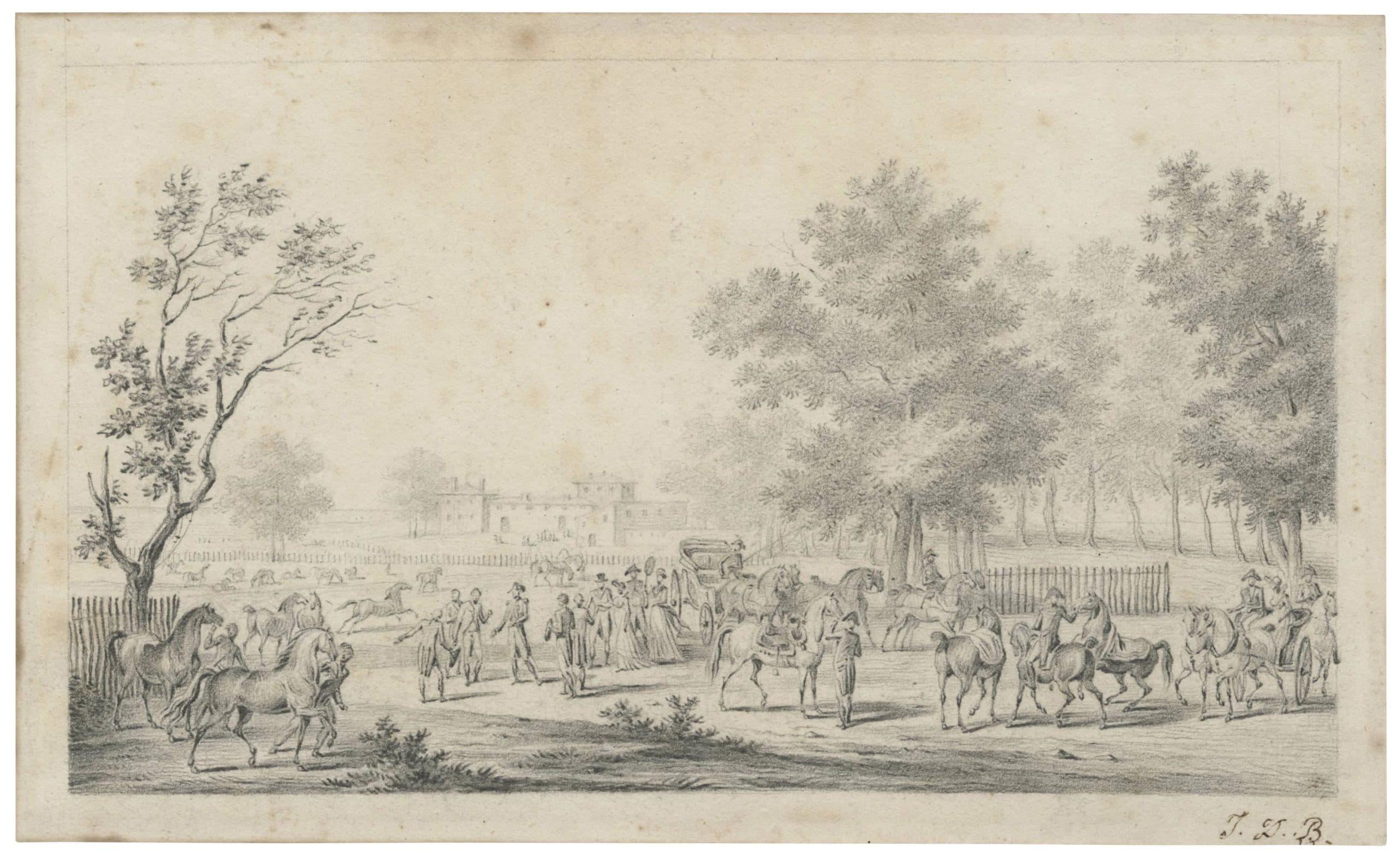 Napoléon rendant visite au Haras