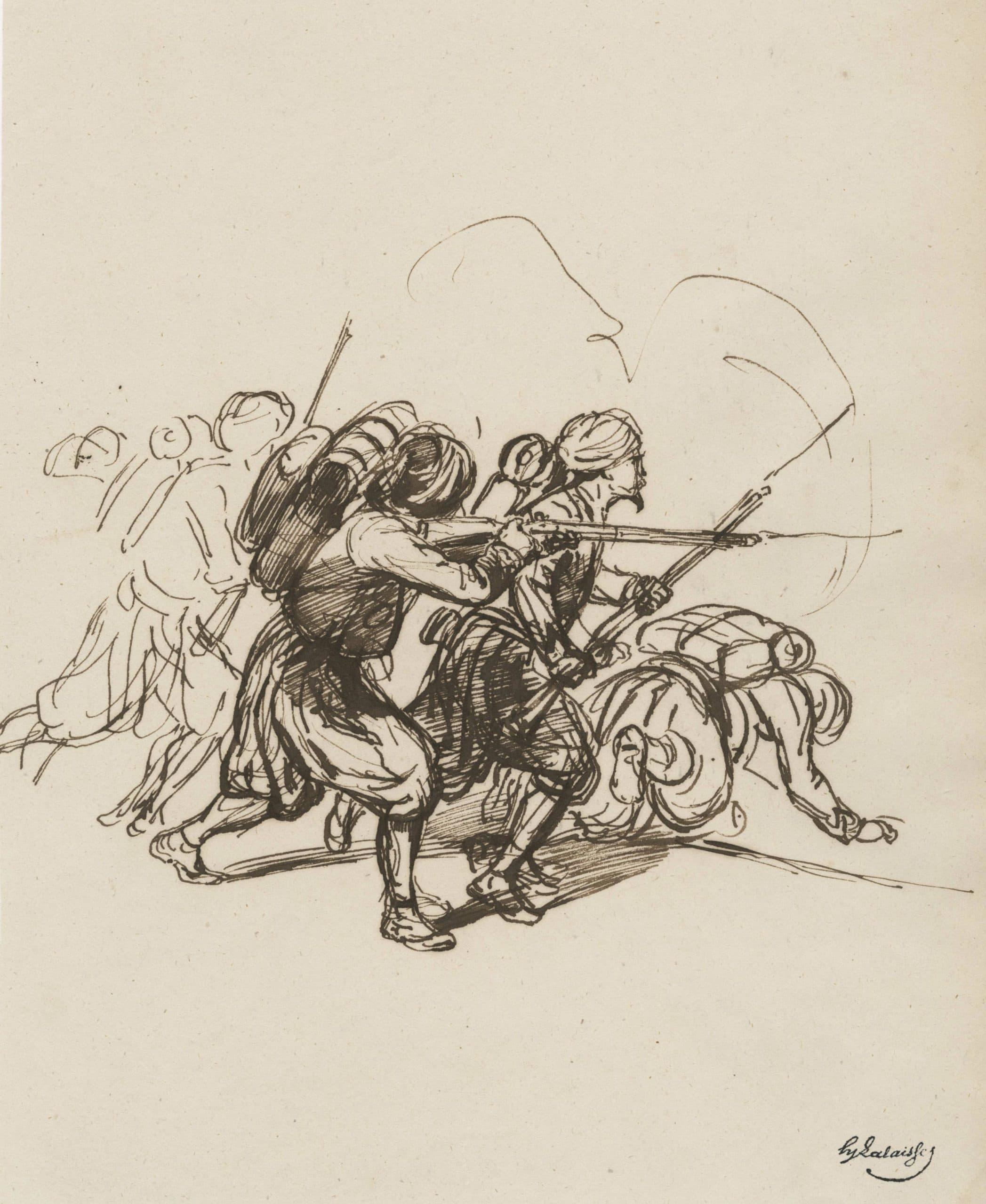 LALAISSE François Hippolyte — Fighting scene