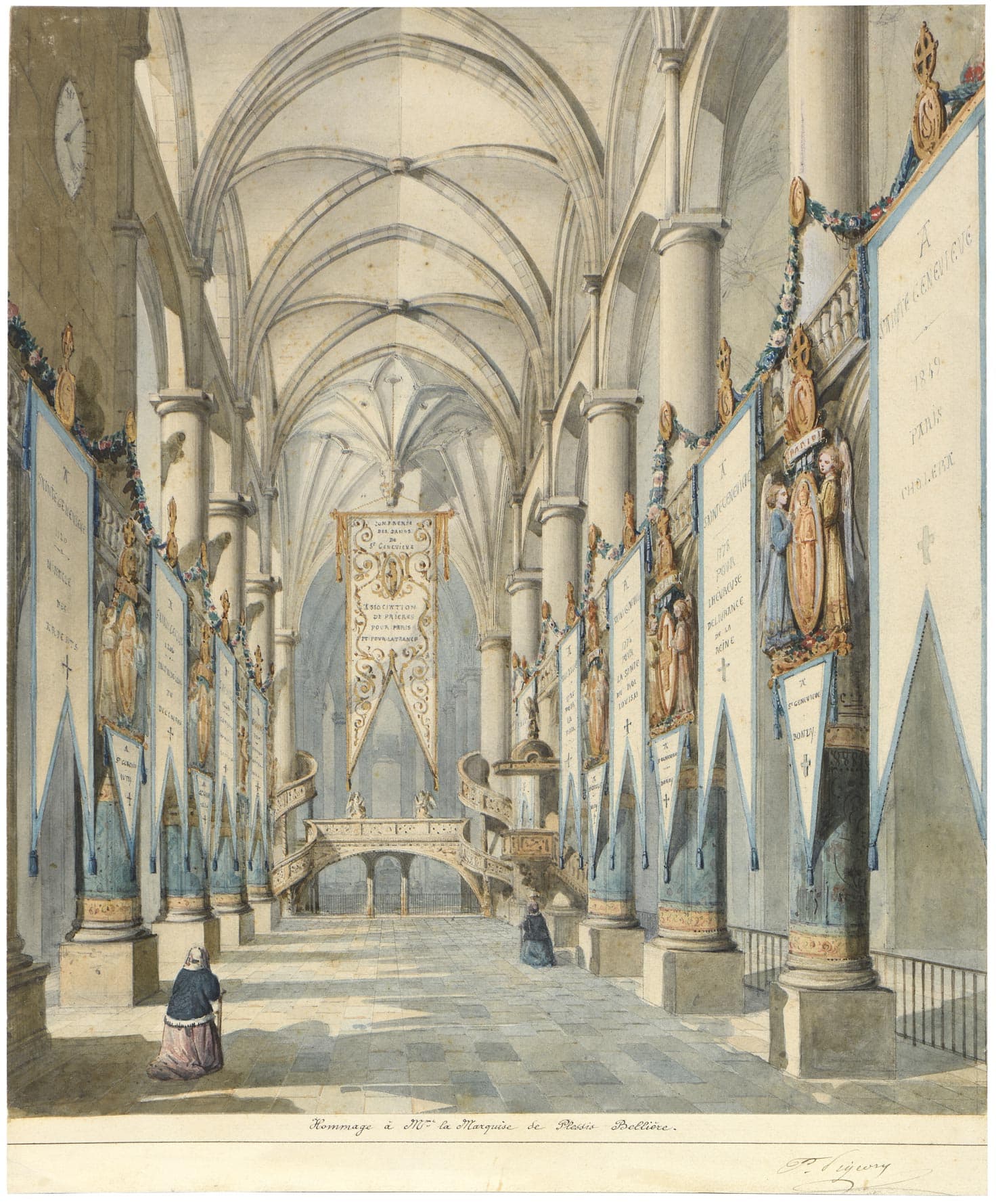 Intérieur de Saint-Étienne-du-Mont