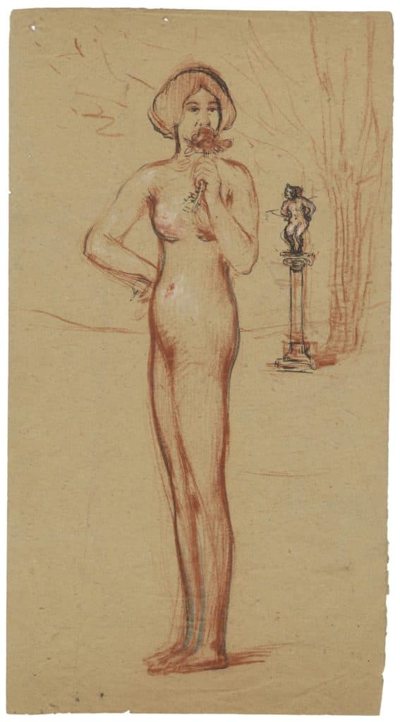 Poetzsch – Jeune femme nue à la rose