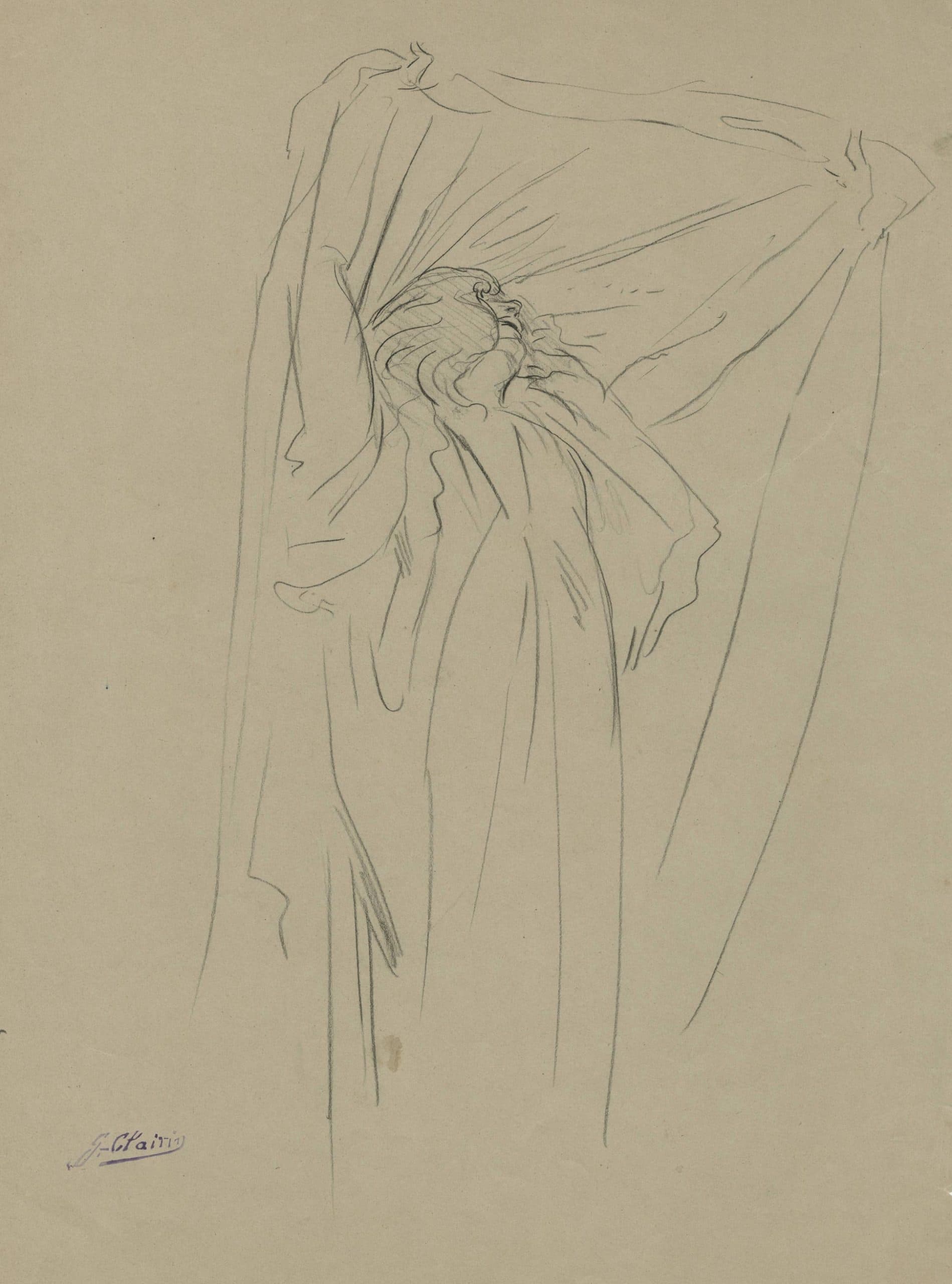 Dancing Woman Wrapped in Shrouds