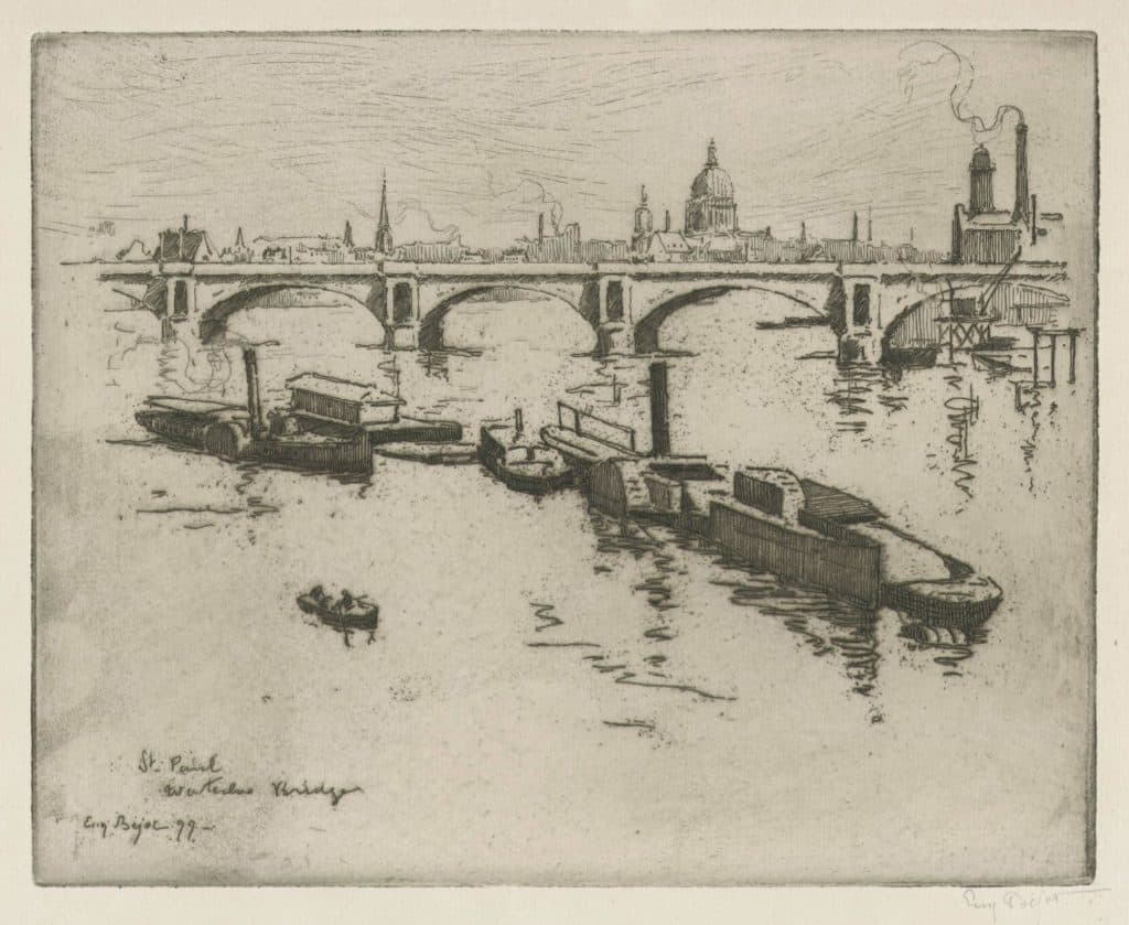 Béjot – Saint-Paul. Waterloo Bridge, Londres