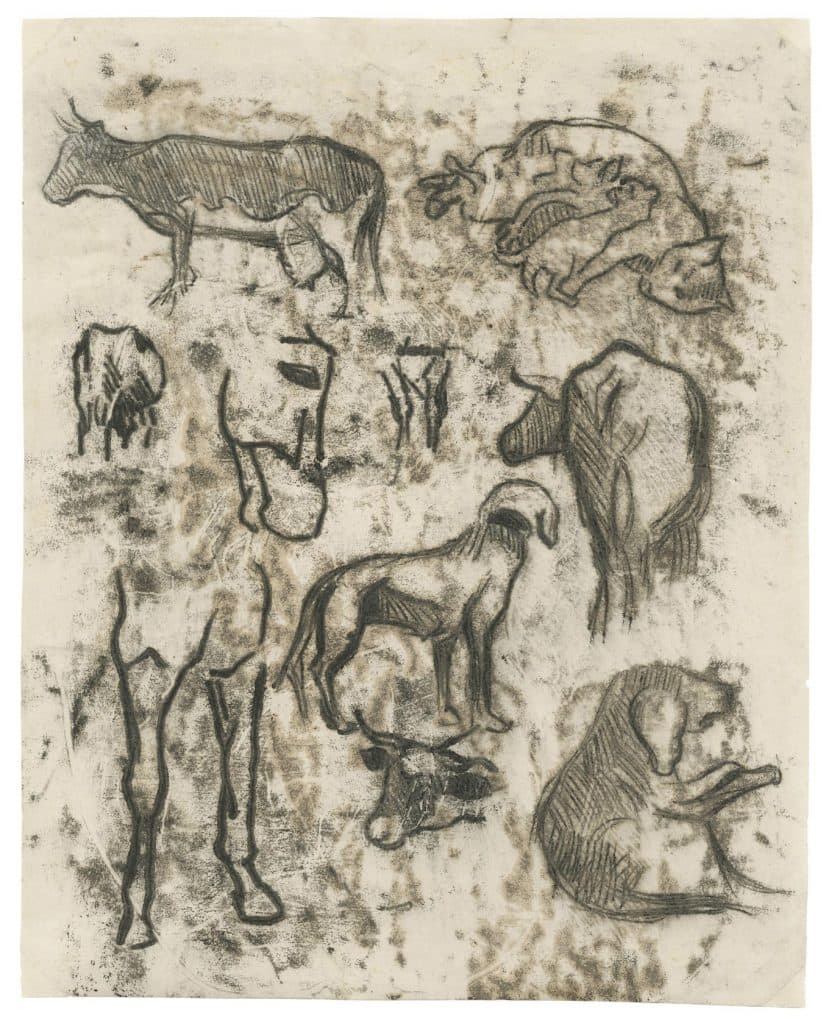 Gauguin – Études d’animaux