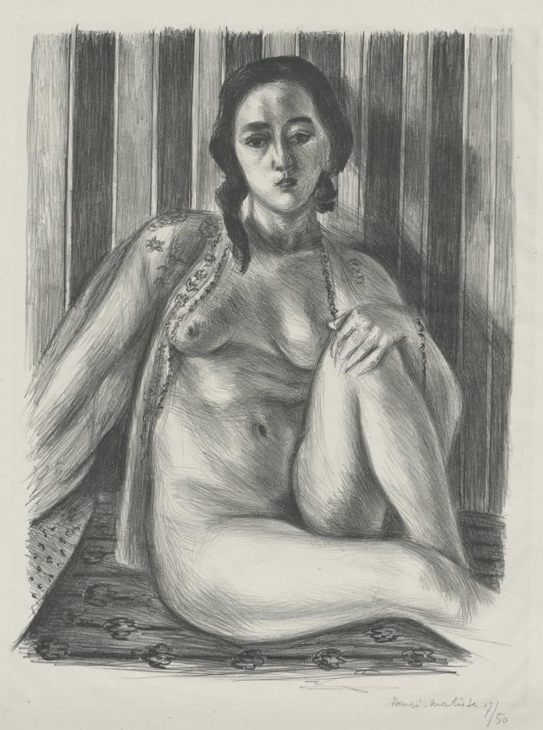 Matisse – Nu assis à la chemise de tulle