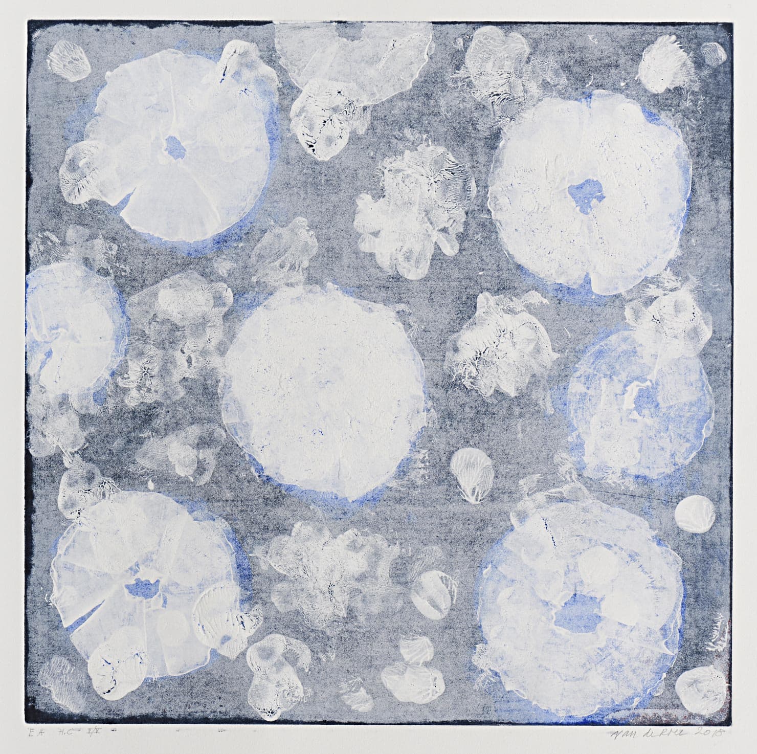 Untitled (composition in blue and white)