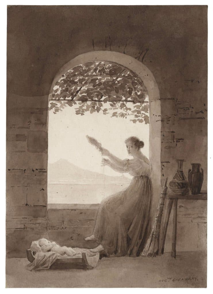 Garneray (Auguste Siméon) – Scène troubadour