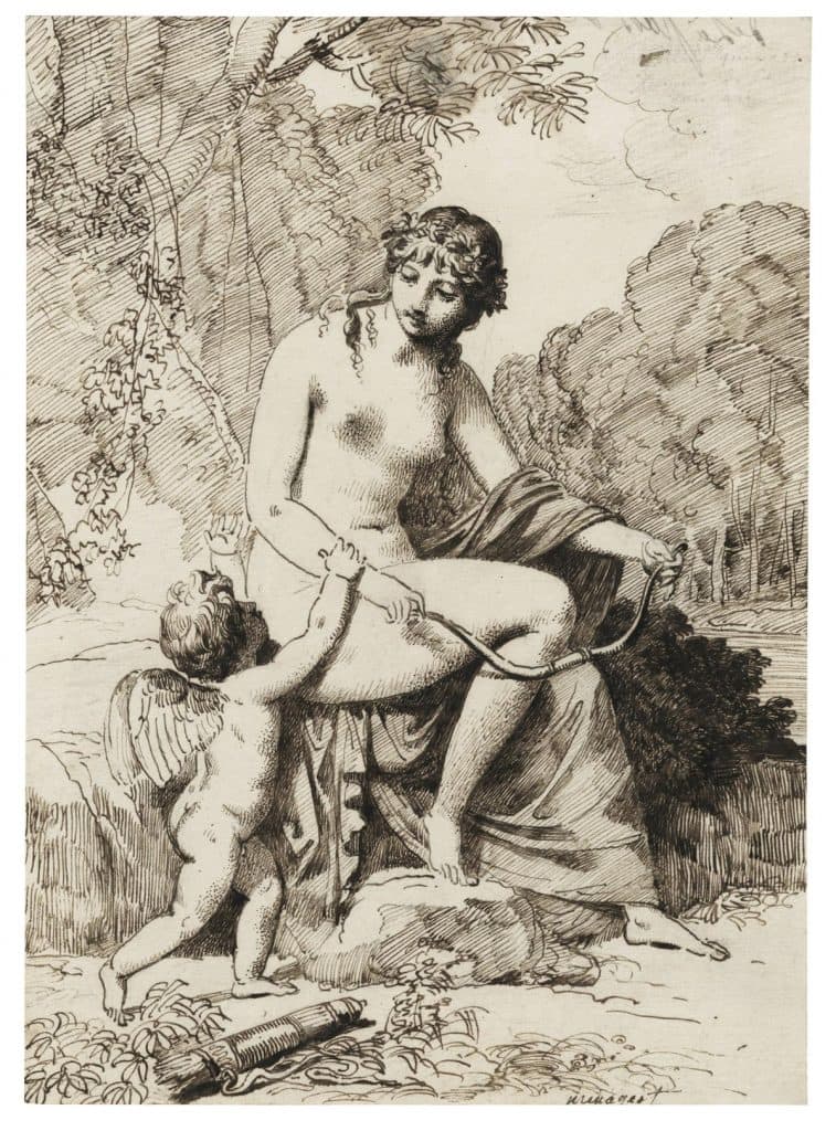 Ménageot – Vénus désarmant l&rsquo;Amour