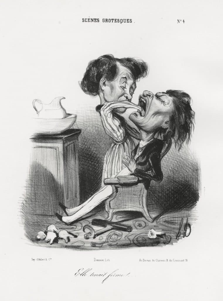 Daumier – Elle tenait ferme ! …