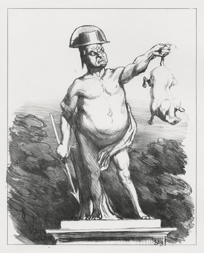 Daumier – Projet d’une statue à élever à Odilon-Nemrod