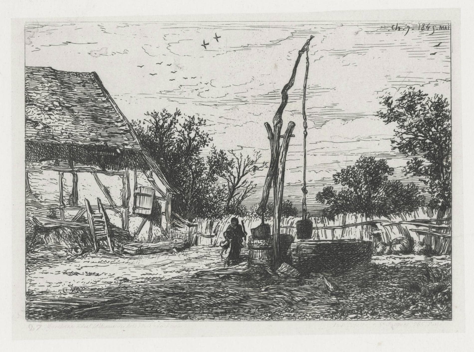 Well in a farm's yard