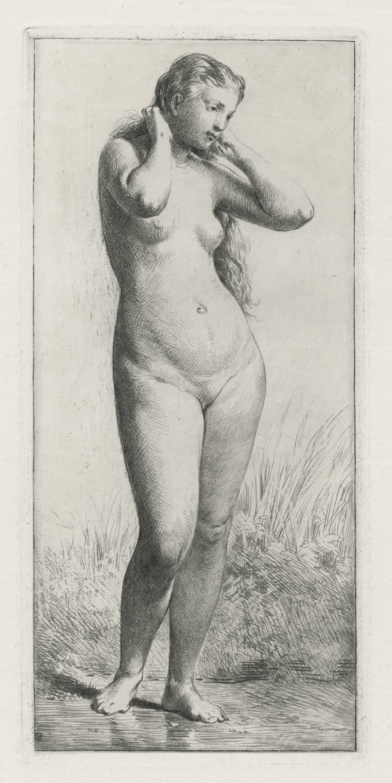Jeune femme au bain