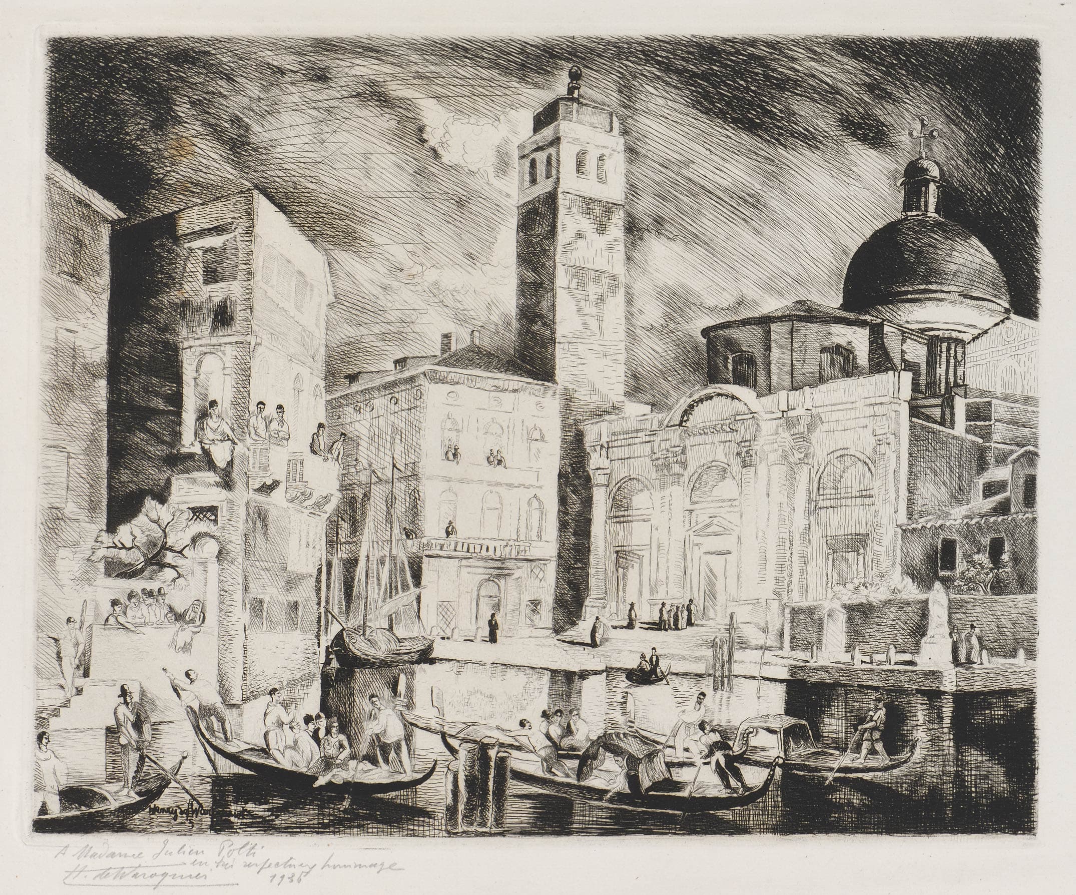 Journée de fête à Venise