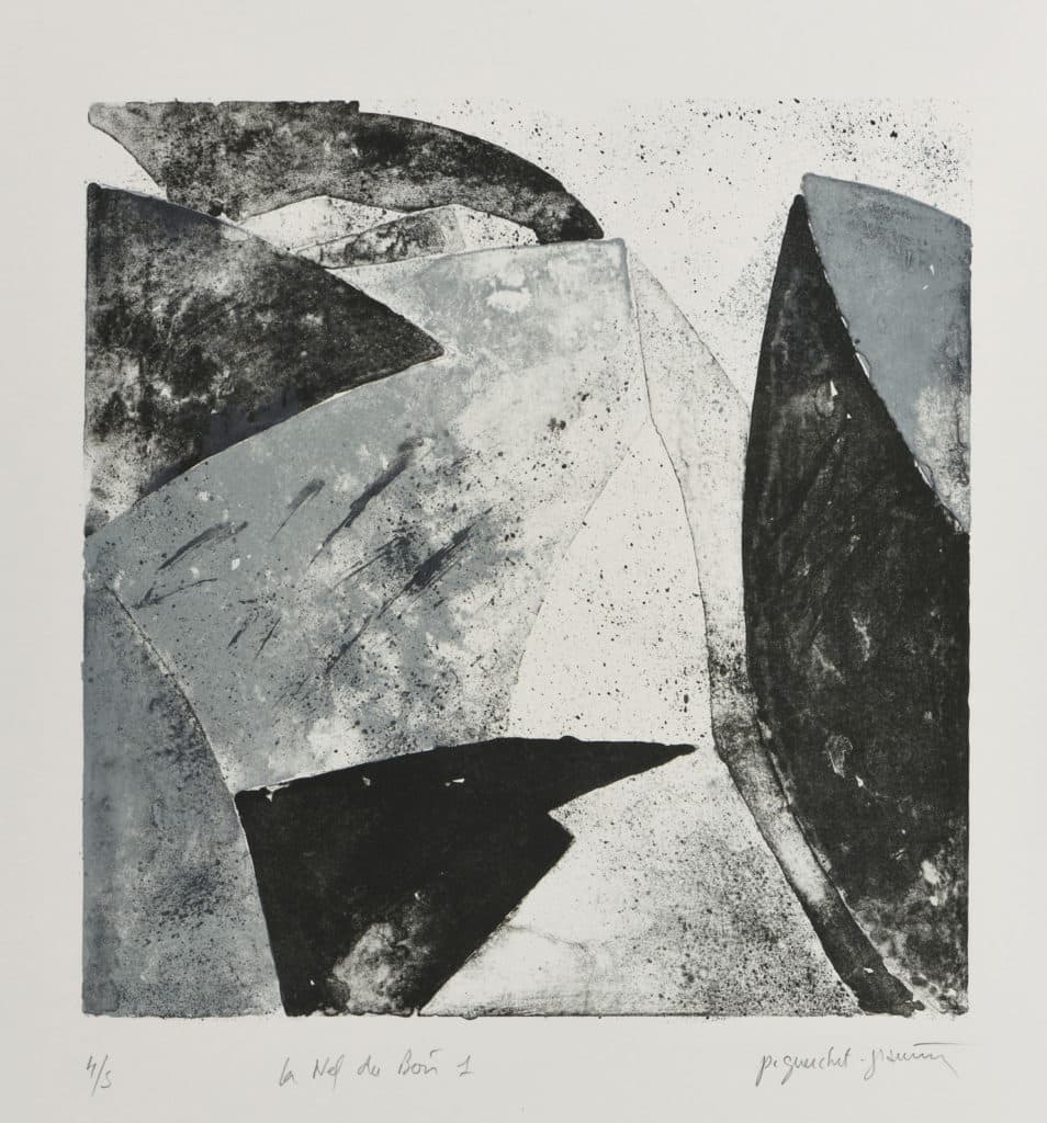 Guerchet-Jeannin – La Nef du Bois 1 (composition en noir et bleu-gris)