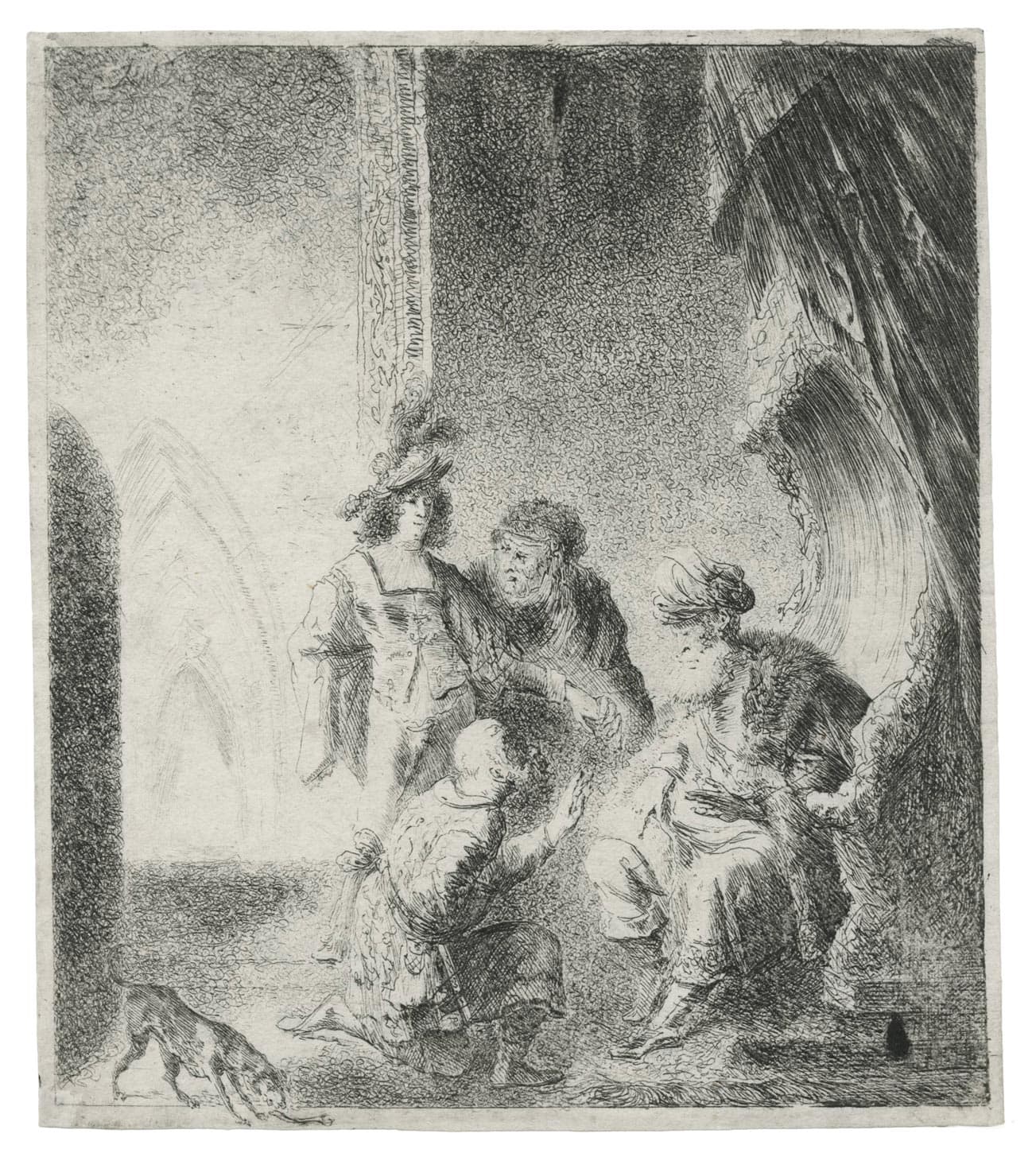 The supplicant (Siméon telling Jacob the death of Joseph ?).
