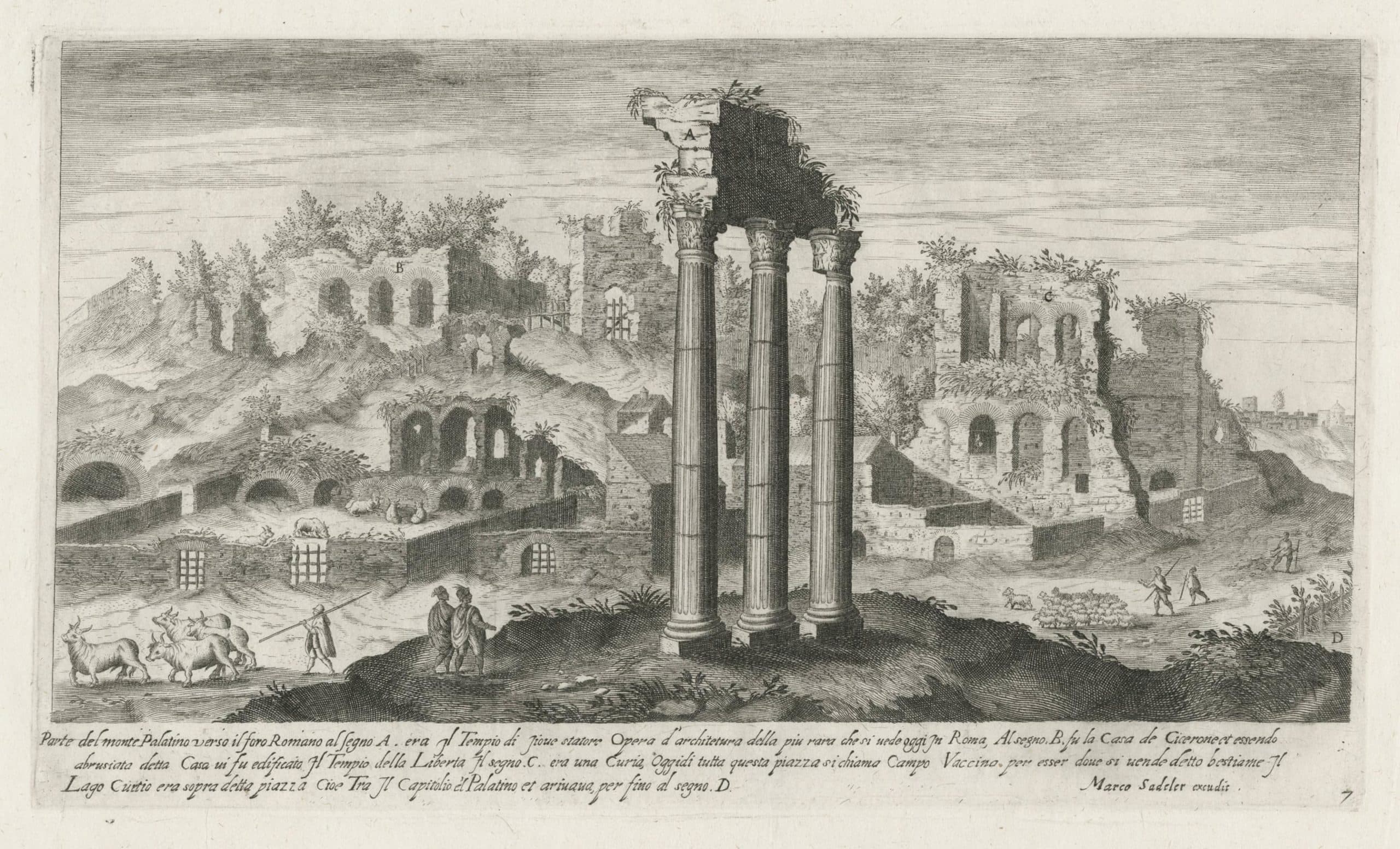 La colline du Palatin et le Forum Romain