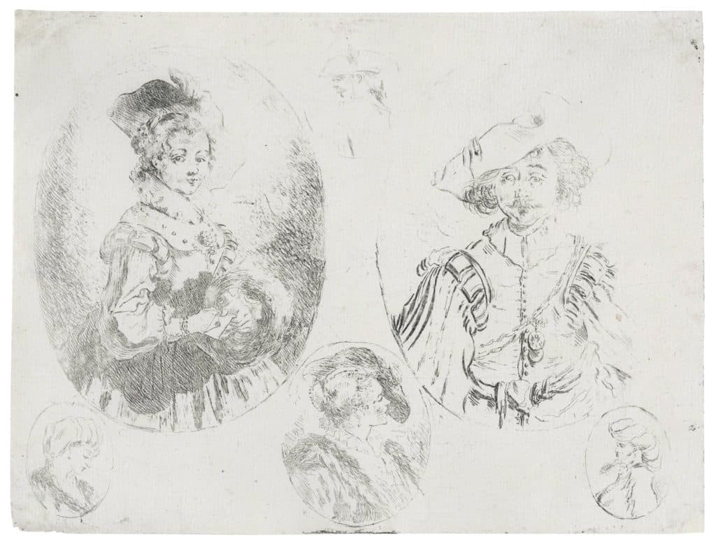 Chantereau – Six bustes d’hommes et de femmes