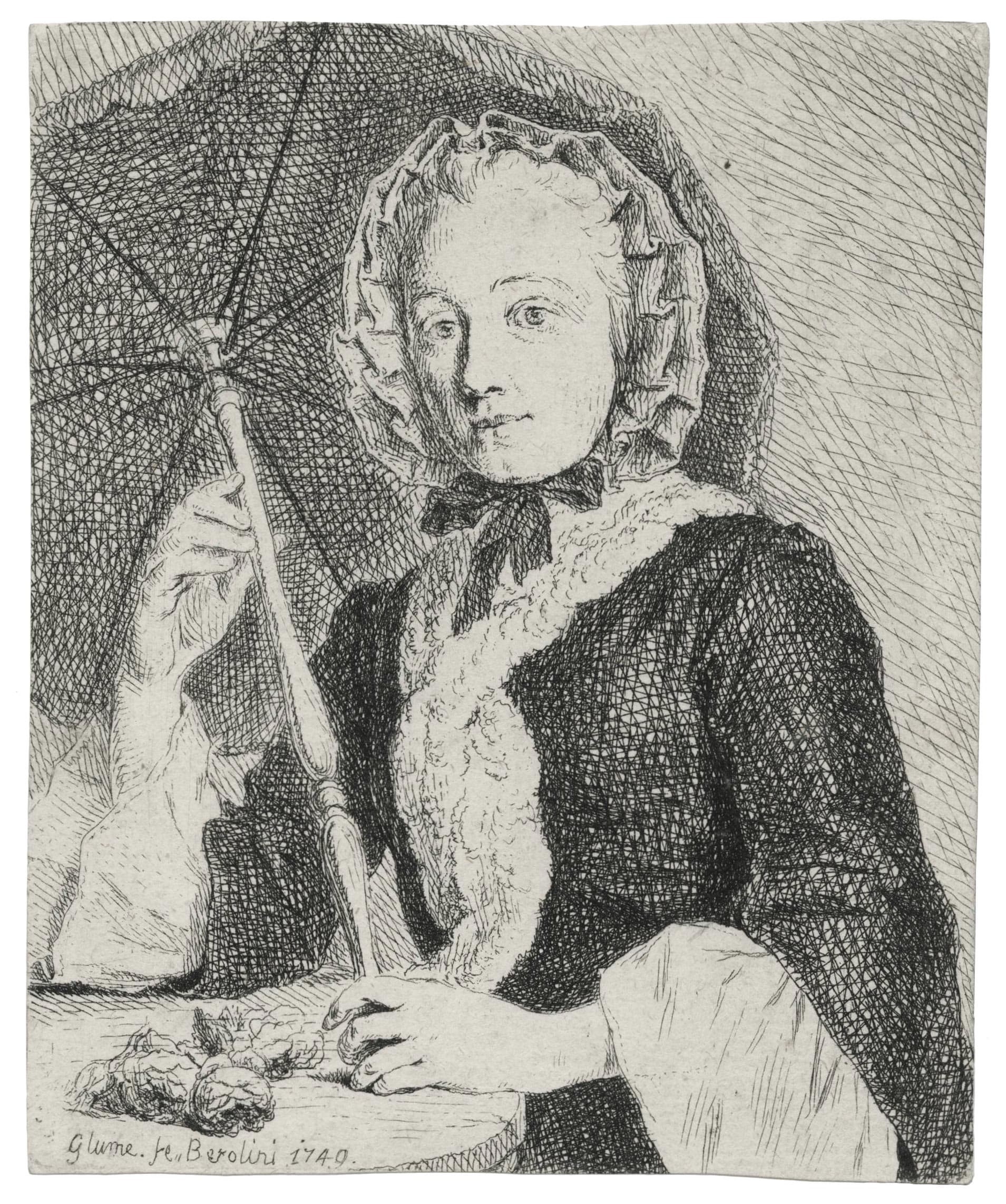 Lady with umbrella (Mrs Friedrich Christian Glume, sister-in-law of the artist)