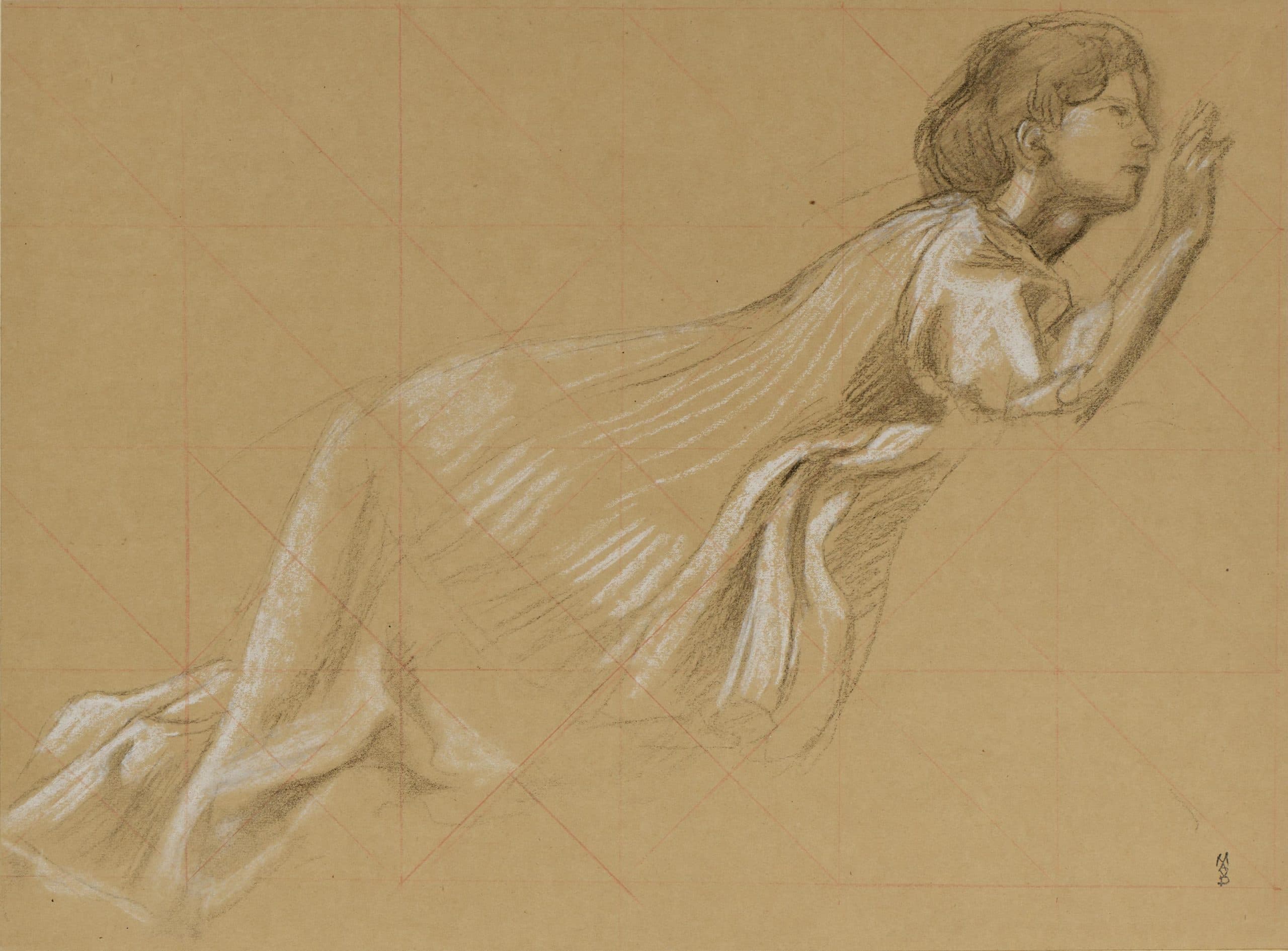 Young woman in a white dress