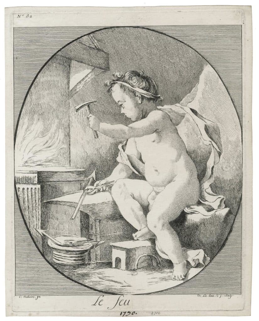 Natoire – Quatre éléments