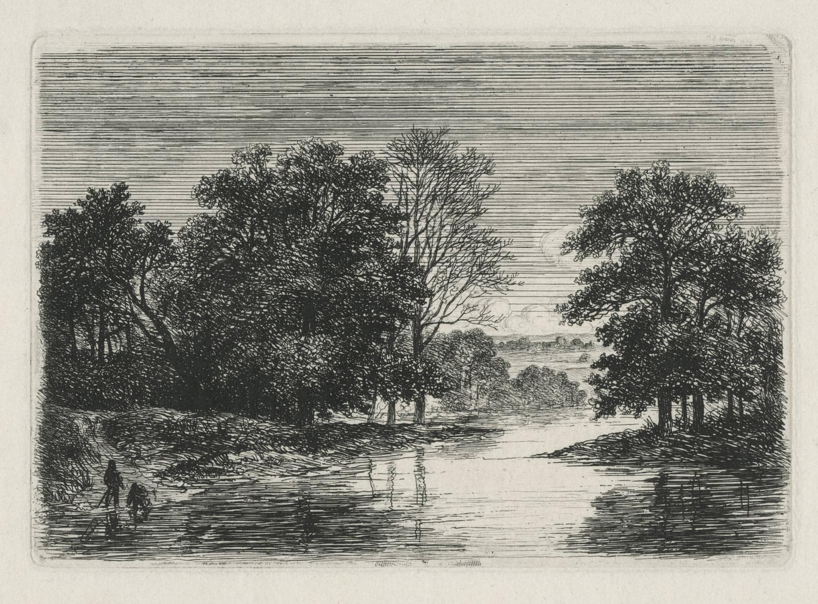 Near Lyon or The two fishermen