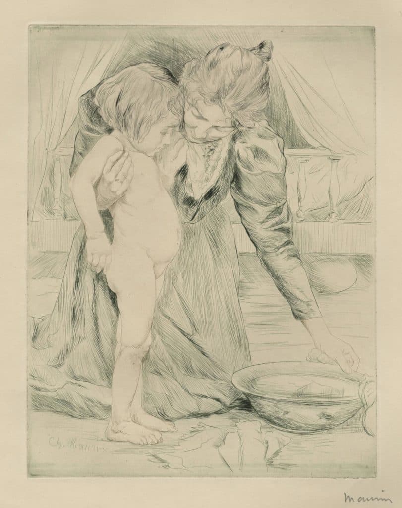 Maurin – Mère et fillette à sa toilette