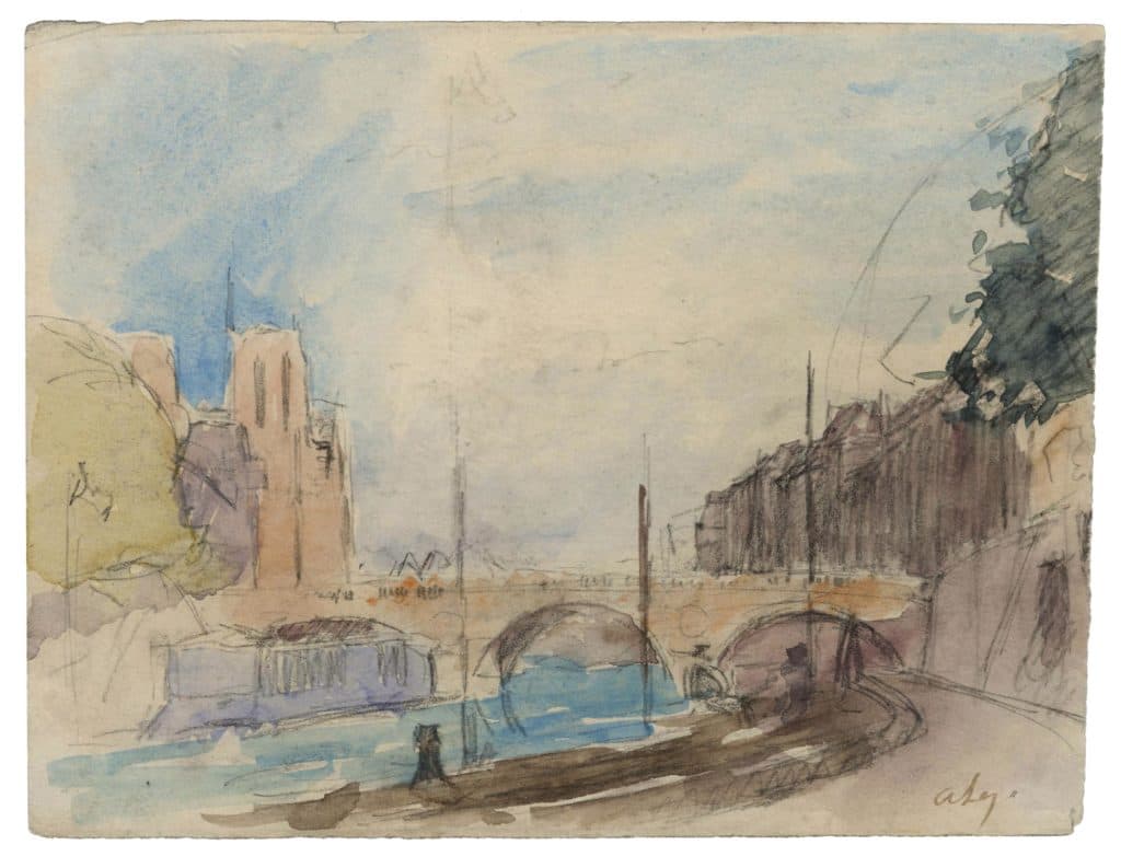 Lebourg – Quais de Seine avec Notre-Dame de Paris