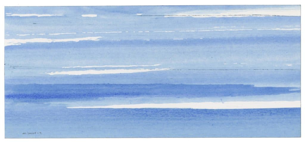 Allirand – Sans titre (composition en bleu et blanc)