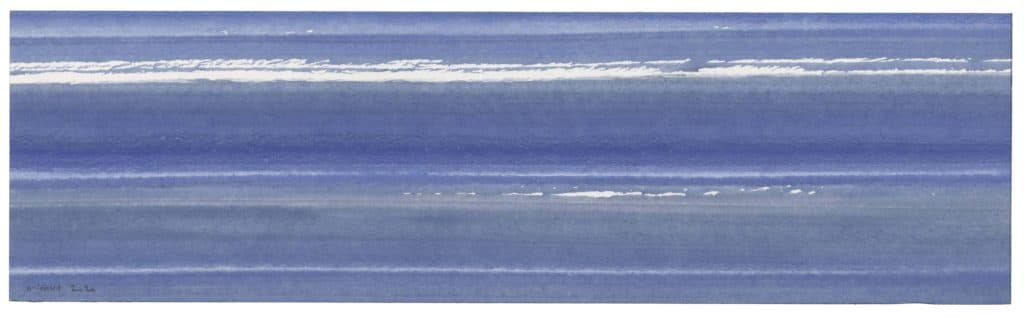 Allirand – Sans titre (composition en bleu et blanc)