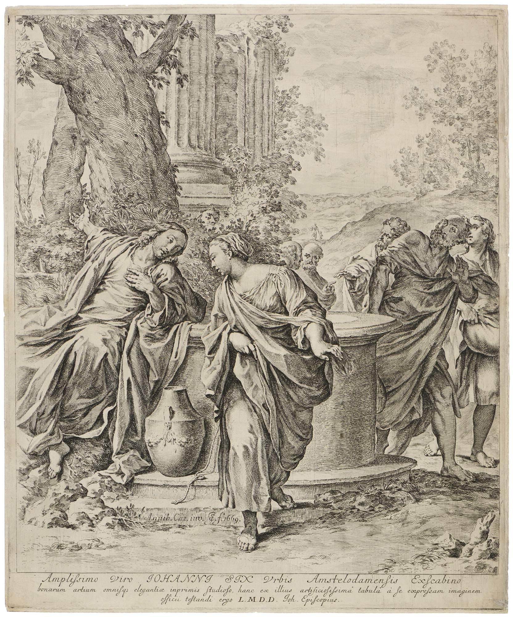 Christ and the woman of Samaria