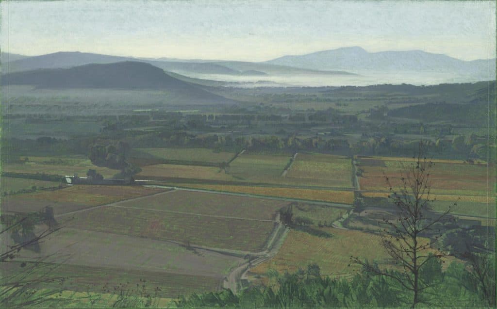 Bacquet – Les Plainons, matin d’automne, (plaine des Maures à Taradeau dans le Var)