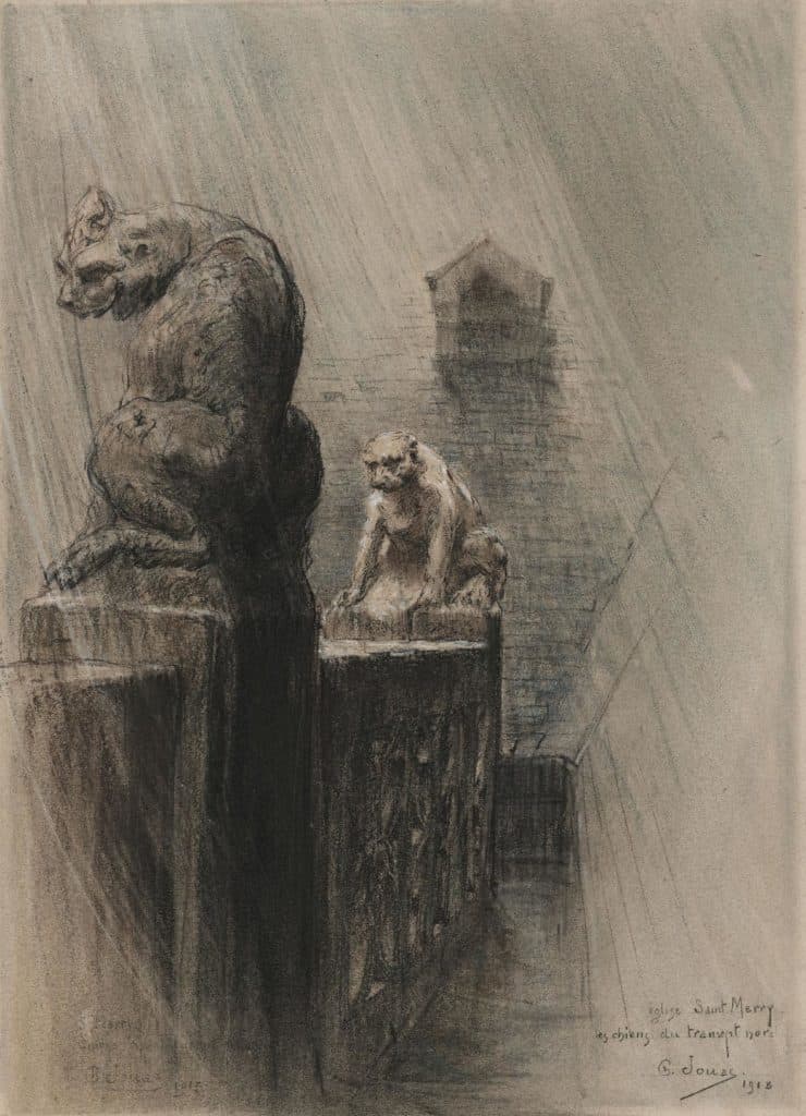 Jouas – Les chiens du transept nord de l’église Saint-Merry à Paris