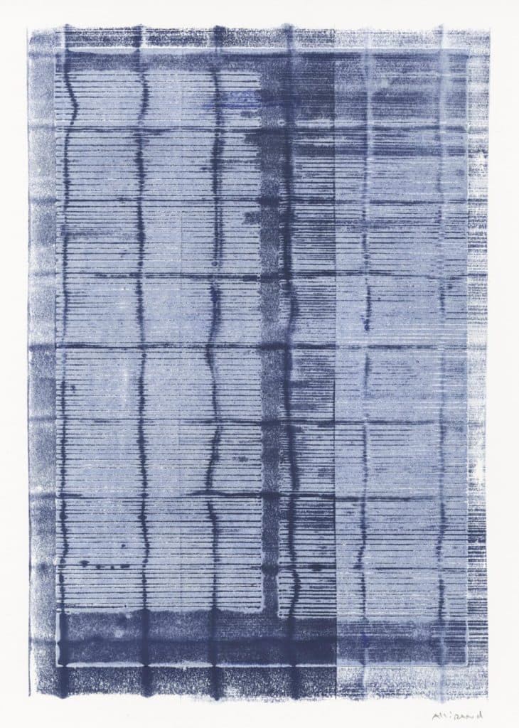 Allirand – Sans titre (composition en bleu)