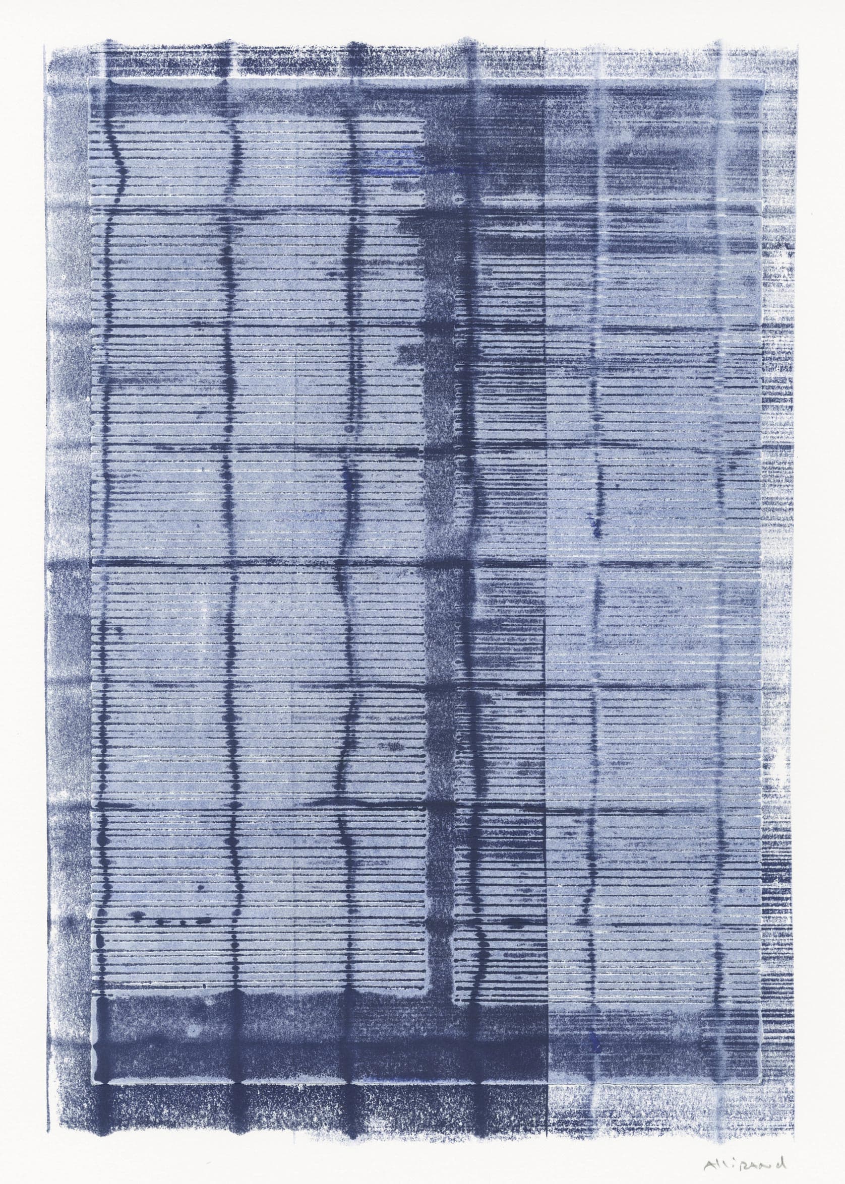 Sans titre (composition en bleu)