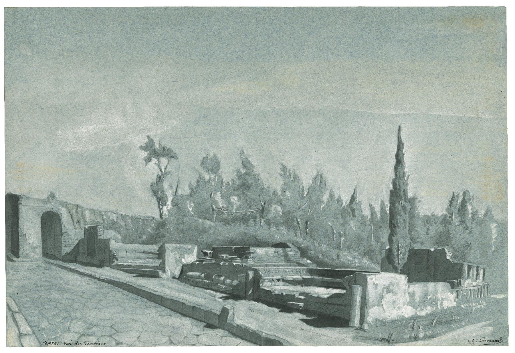 La Voie des tombeaux à Pompéi