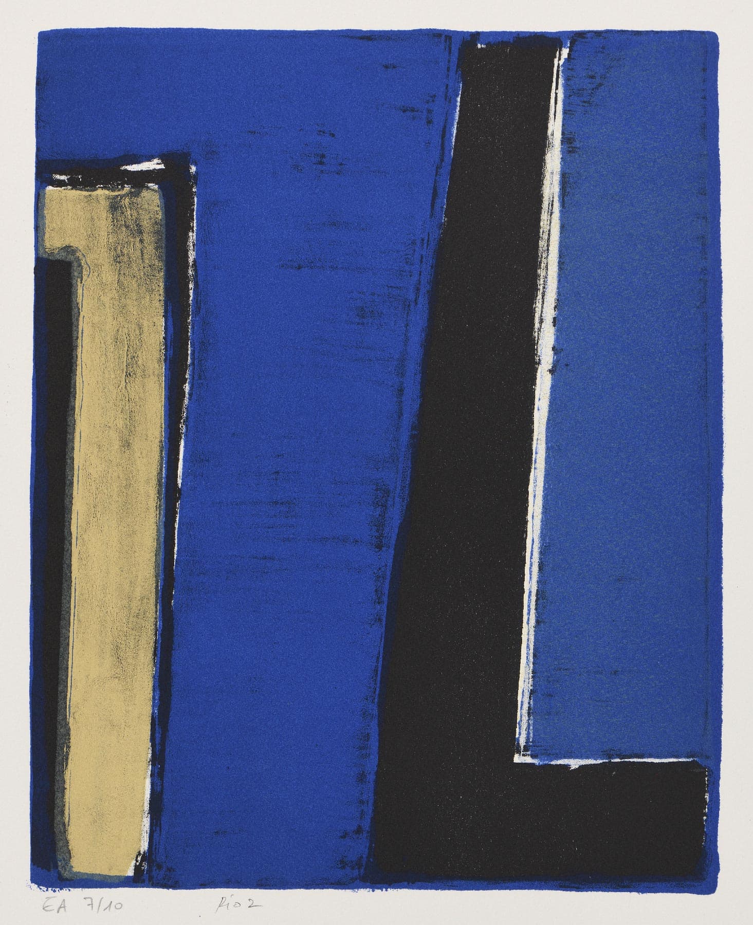 Rio 2 (composition in blue, black and beige)