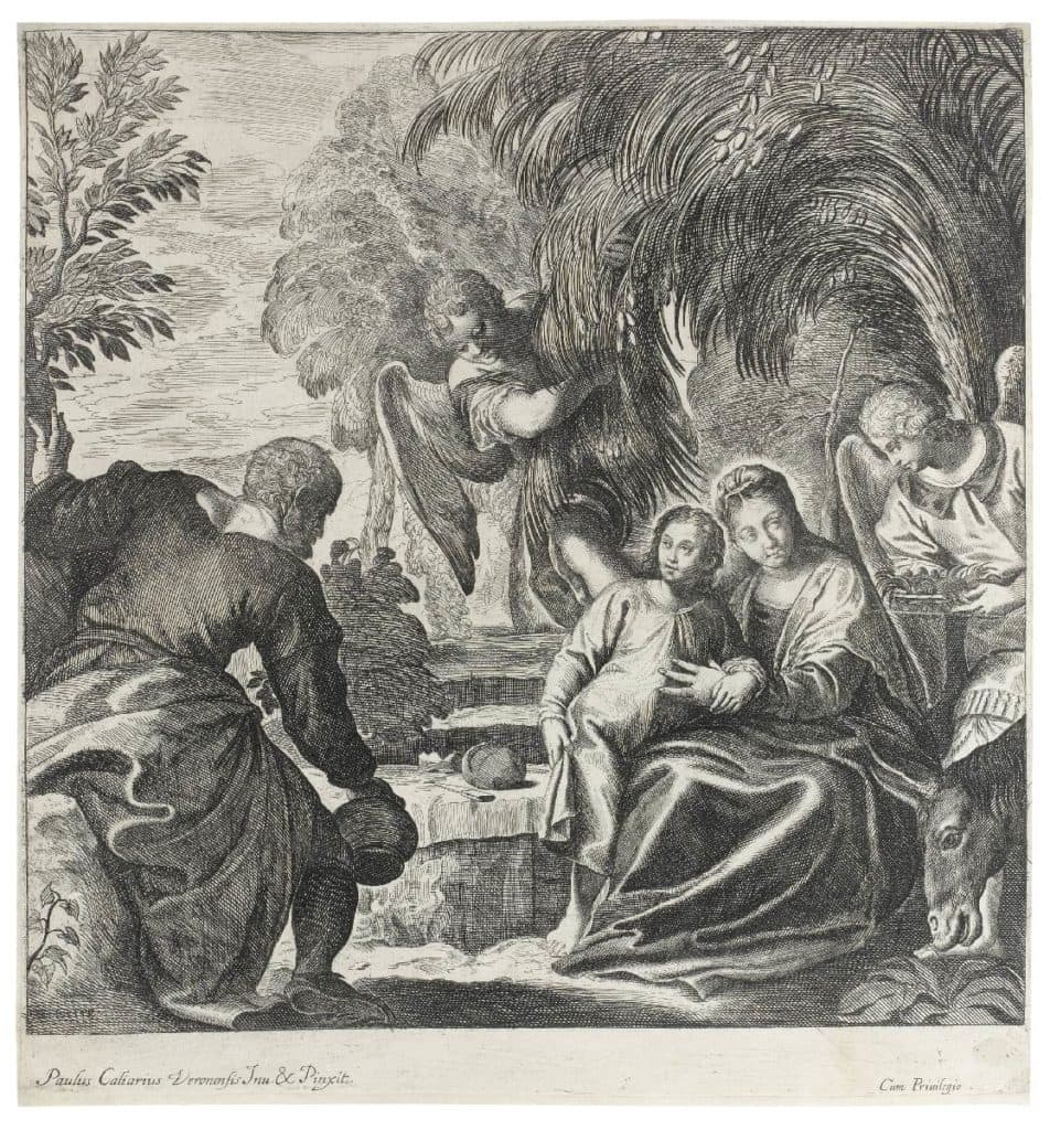 Brébiette – La Sainte Famille servie par des anges