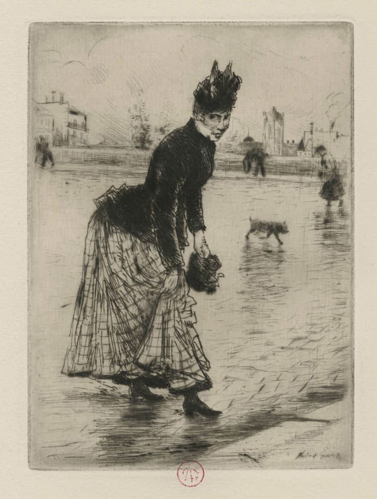 Goeneutte – Traversant le pont (Le pont de la Tournelle)