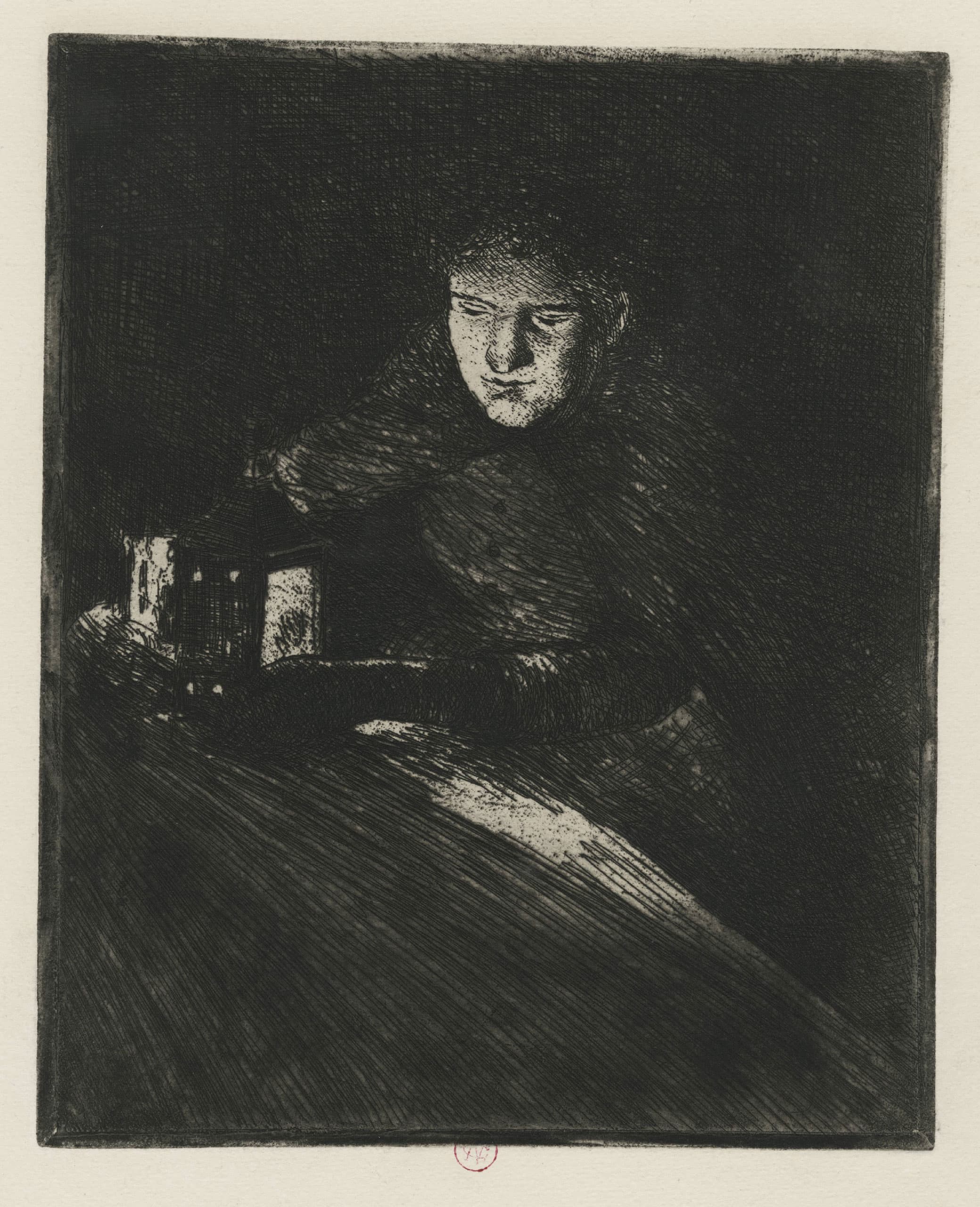 Marguerite Gachet à la lanterne (fille du Dr. Gachet)