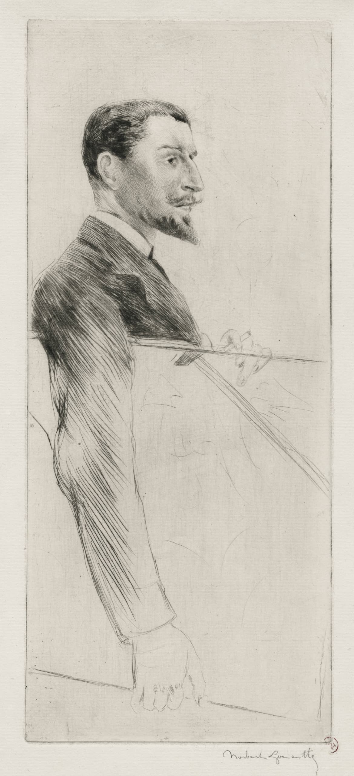 Charles Goeneutte, painter and engraver (younger brother of the artist)