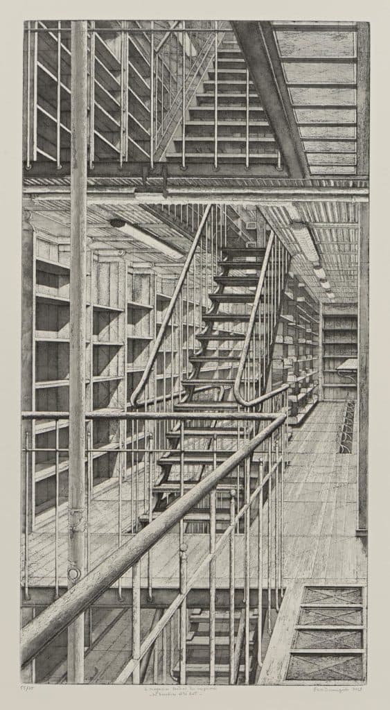 Desmazières – Les escaliers côté est