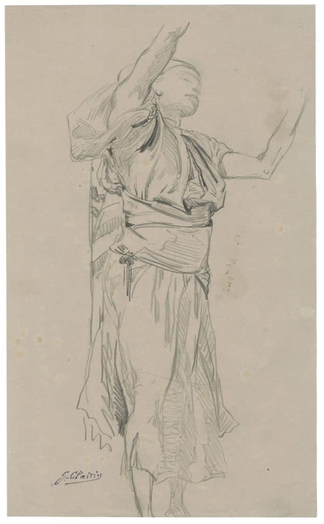 Clairin – Etude d’homme en costume oriental