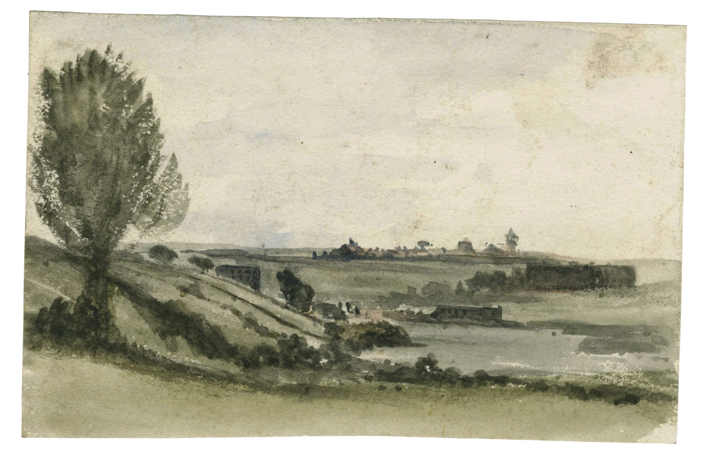 Plains with habitations