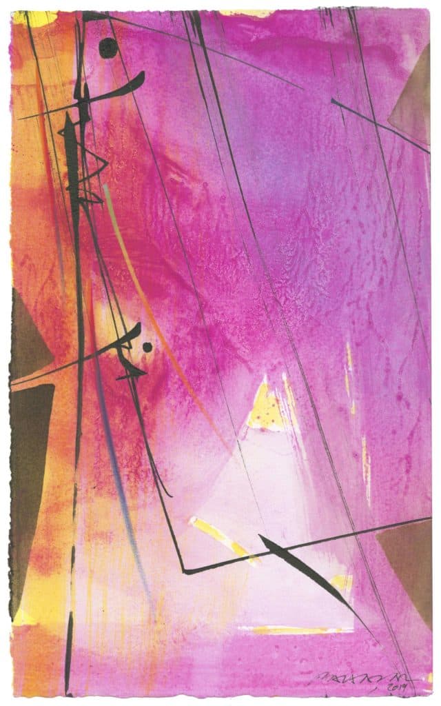 Baltazar – Sans titre (composition à dominante rose)