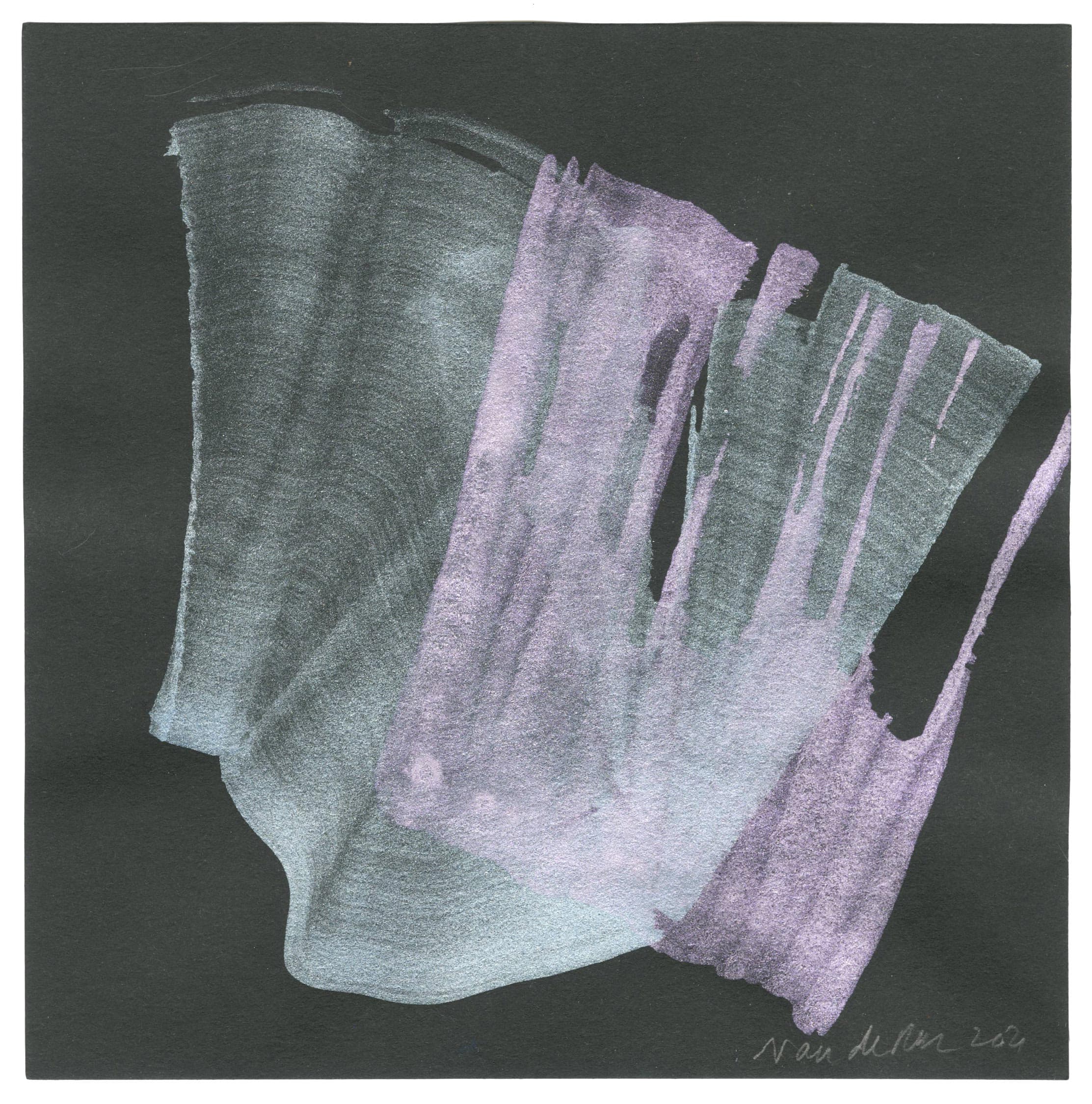 Sans titre (composition en bleu et violet)