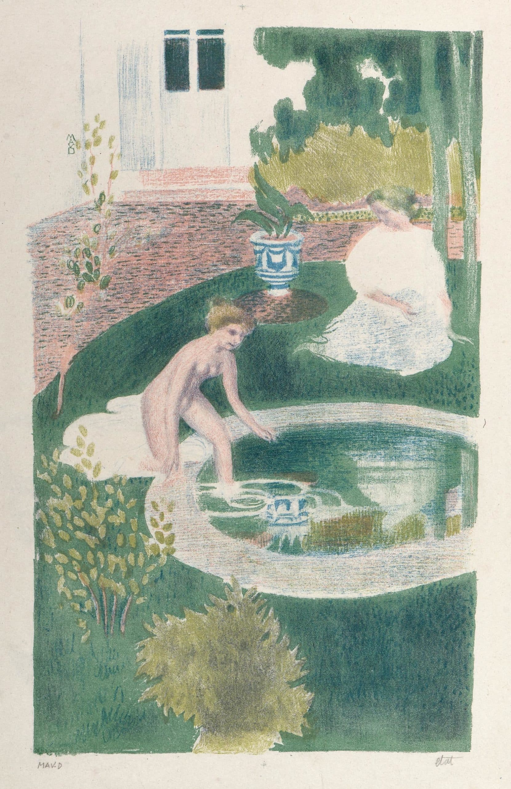 Le reflet dans la fontaine