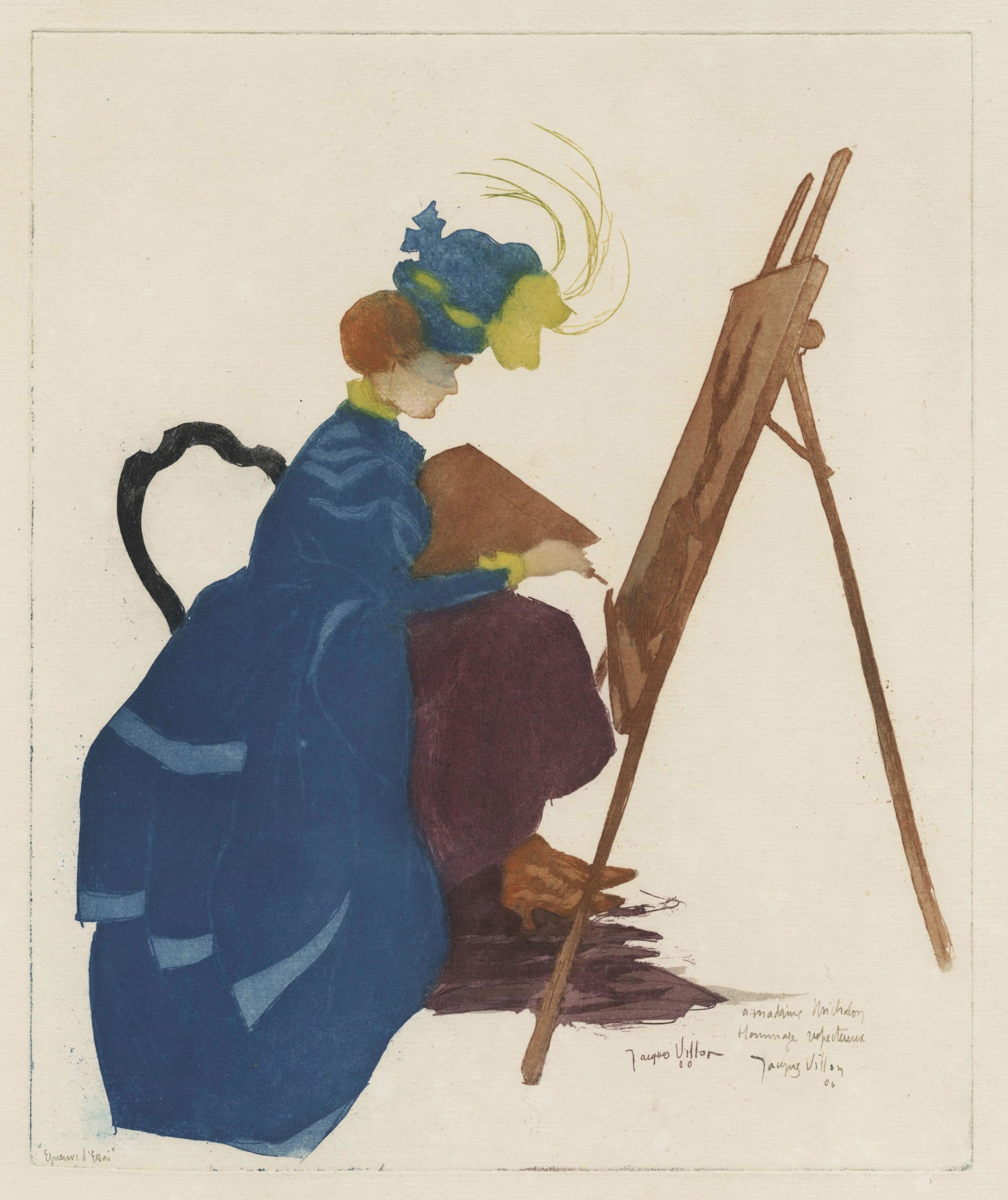 Une artiste ou La femme au chevalet