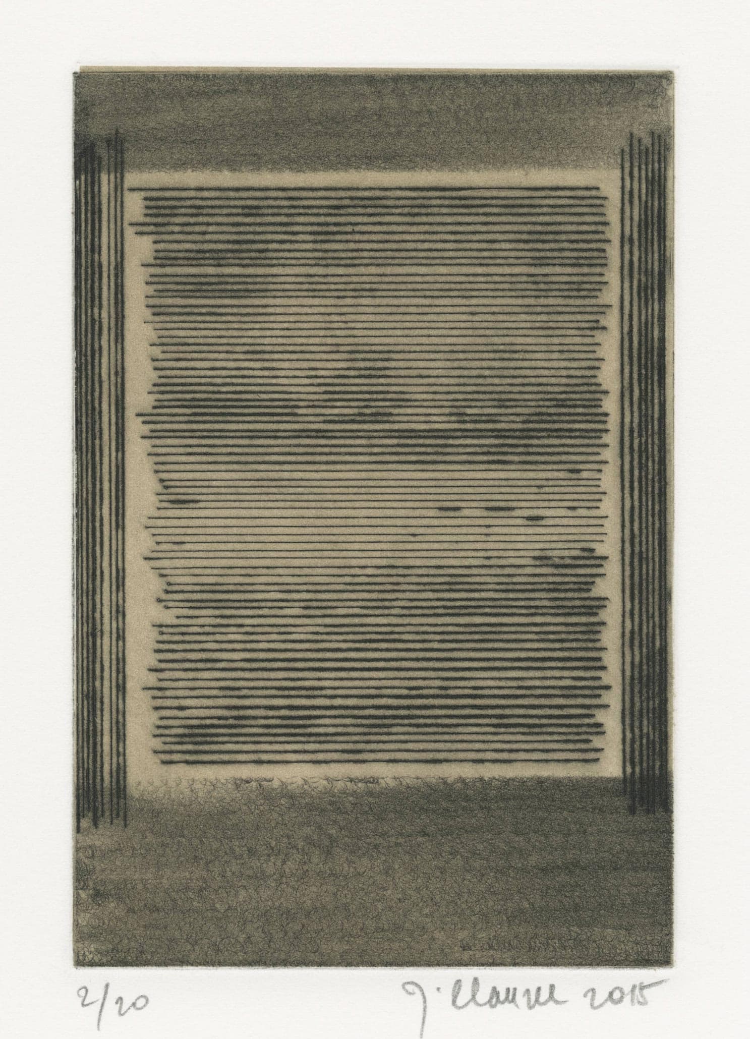 Untitled (Composition with horizontal lines)