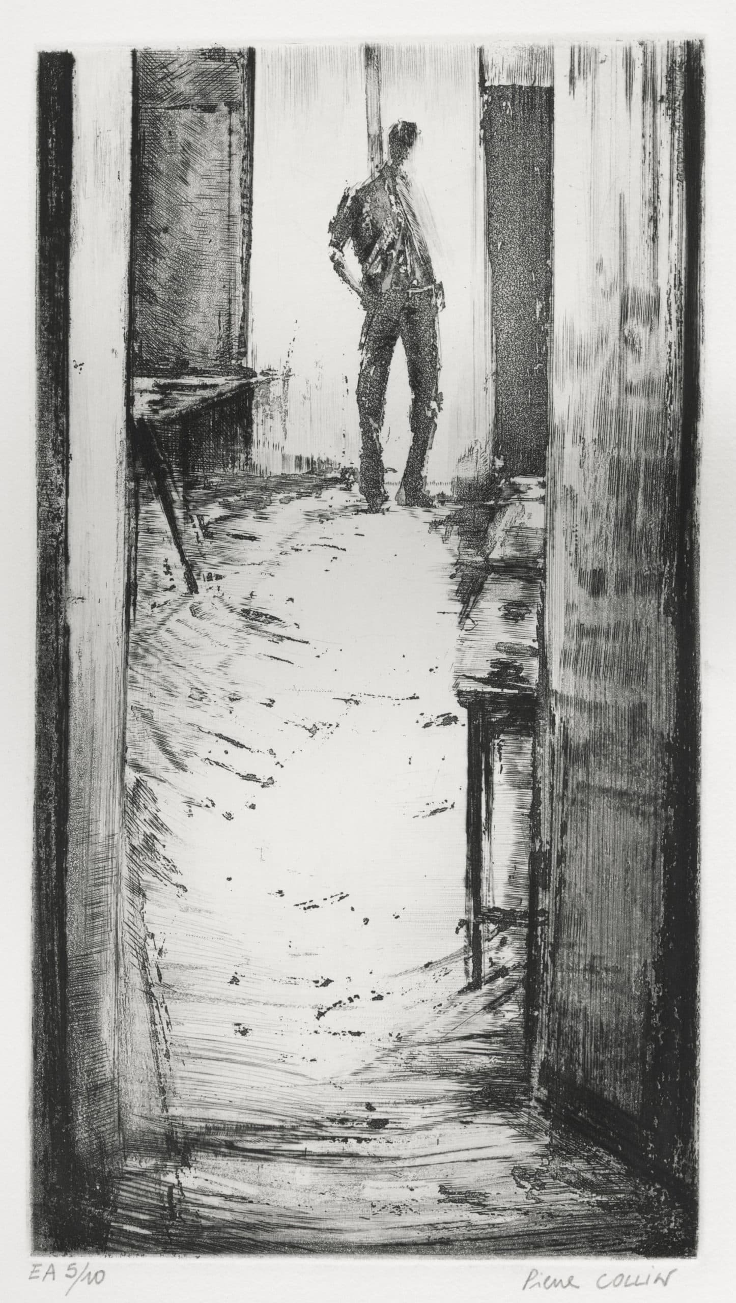 Christophe dans l'atelier à Tolède