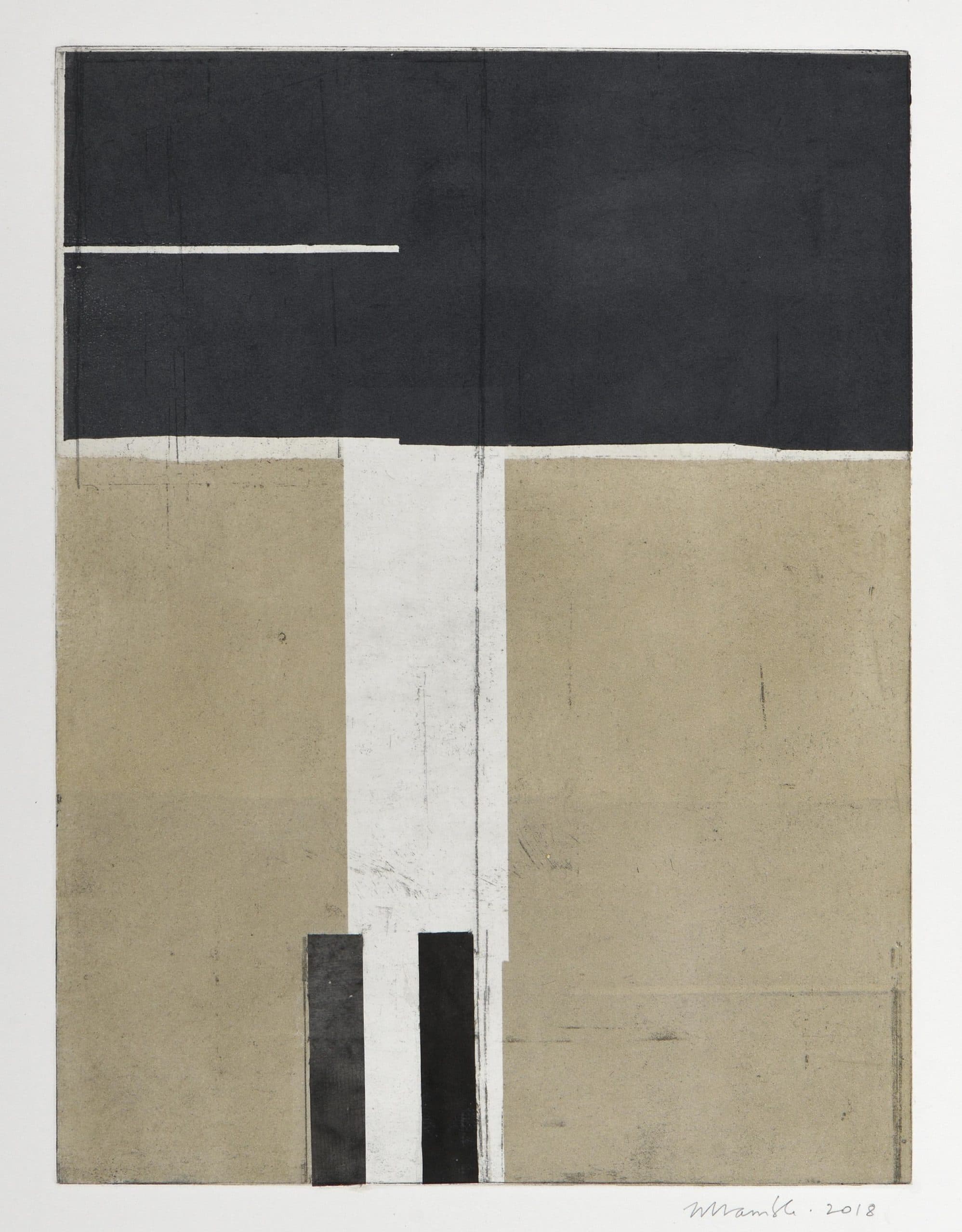 Sans titre (composition en beige et noir)