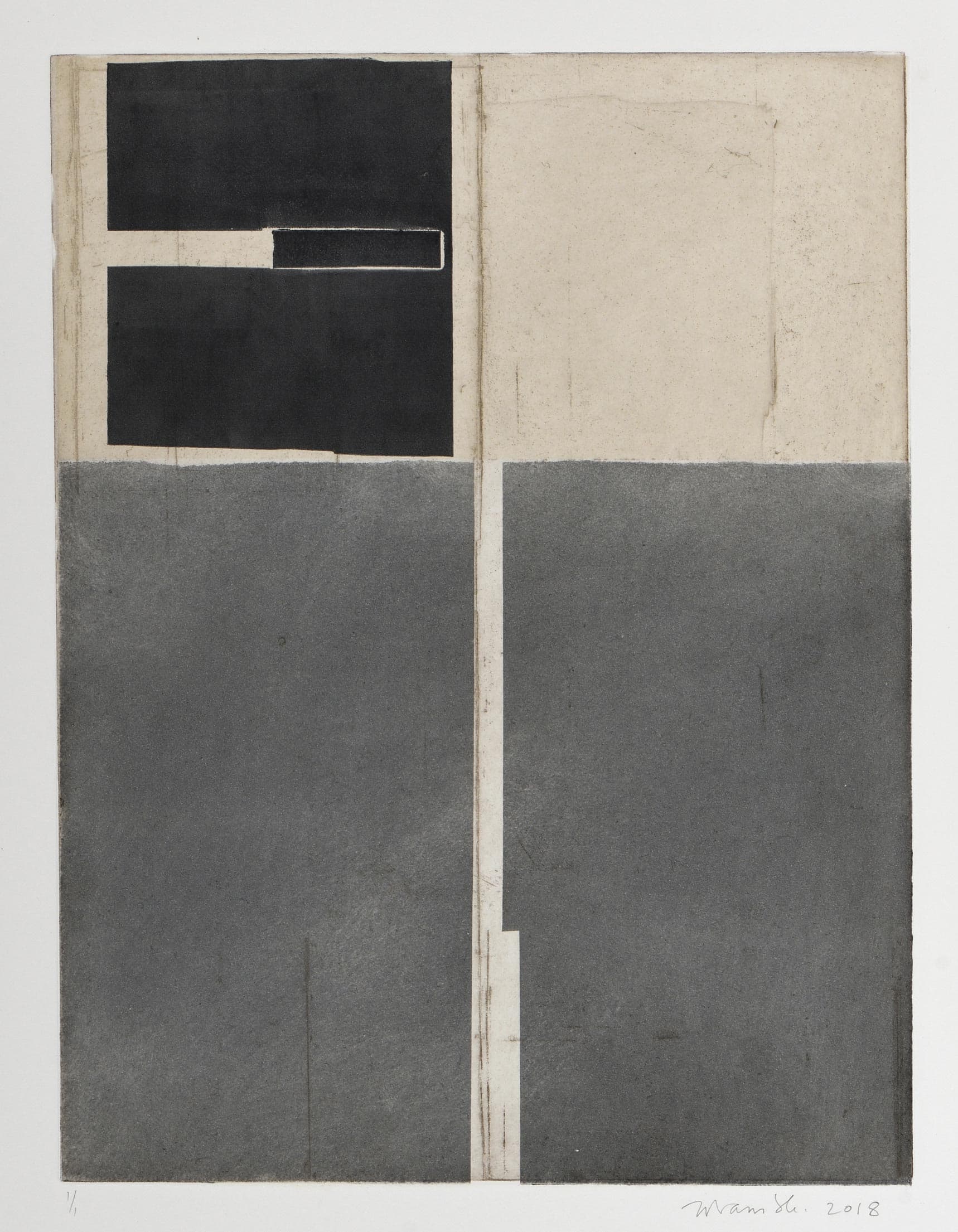 Sans titre (composition en gris, beige et noir)